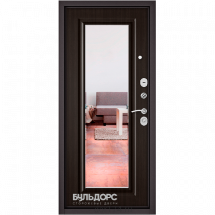 Входная дверь Бульдорс, Mass 90 MIRROR 3K, Ларче бьянка