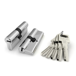 Цилиндровый механизм Fuaro (Фуаро) R600/70 mm-BL (30+10+30) CP хром 5 кл. БЛИСТЕР Цилиндровый механизм Fuaro (Фуаро) R600/70 mm-BL (30+10+30) CP хром 5 кл. БЛИСТЕР