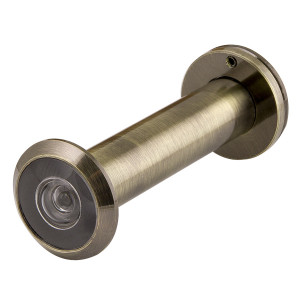 DVZ4, глазок, Fuaro (Фуаро) 16/200/70x130 (оптика пластик, угол обзора 200) AB Бронза