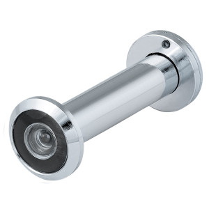 DVZ5, глазок, Fuaro (Фуаро) 25/180/70x125 (оптика стекло, угол обзора 180) CP Хром