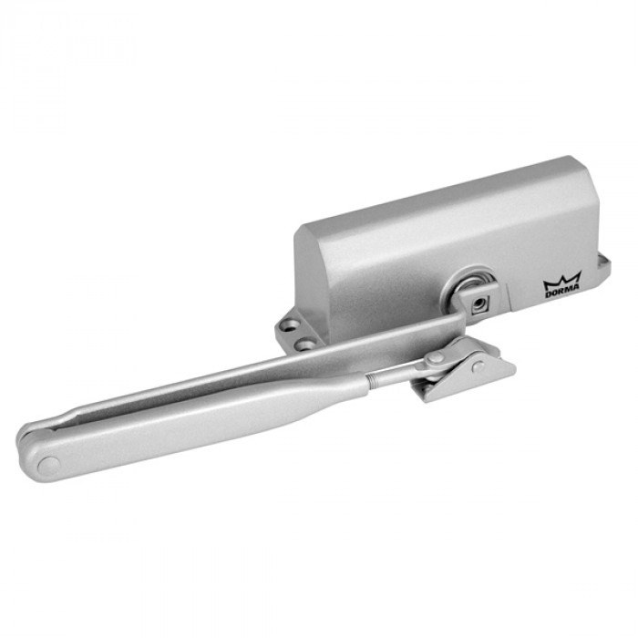 Доводчик дверной Dorma (Дорма) DORMA TS 77 EN4, с рычажной тягой, серый