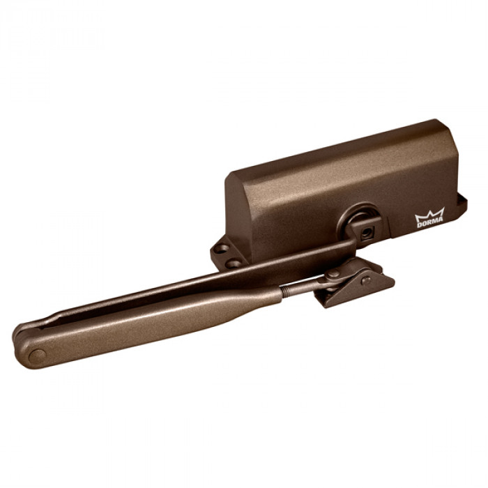 Доводчик дверной Dorma (Дорма) DORMA TS 77 EN3, с рычажной тягой, коричневый