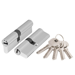 Цилиндровый механизм Ajax (Аякс) AX200/80 mm (35+10+35) CP хром 5 кл.