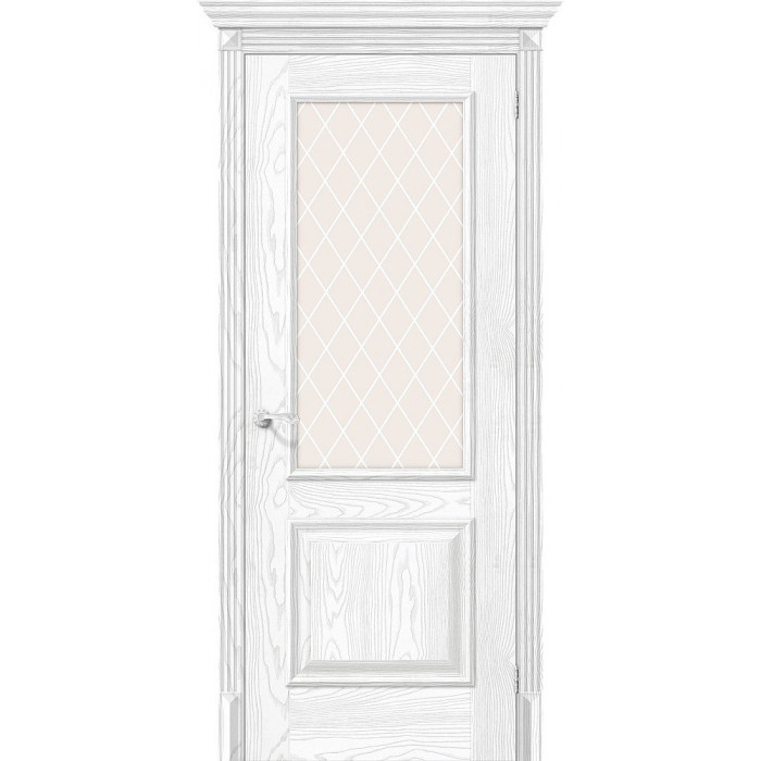 Межкомнатная Классико-13 Silver Ash White Сrystal