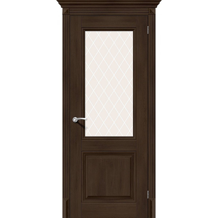Межкомнатная Классико-33 Dark Oak White Сrystal