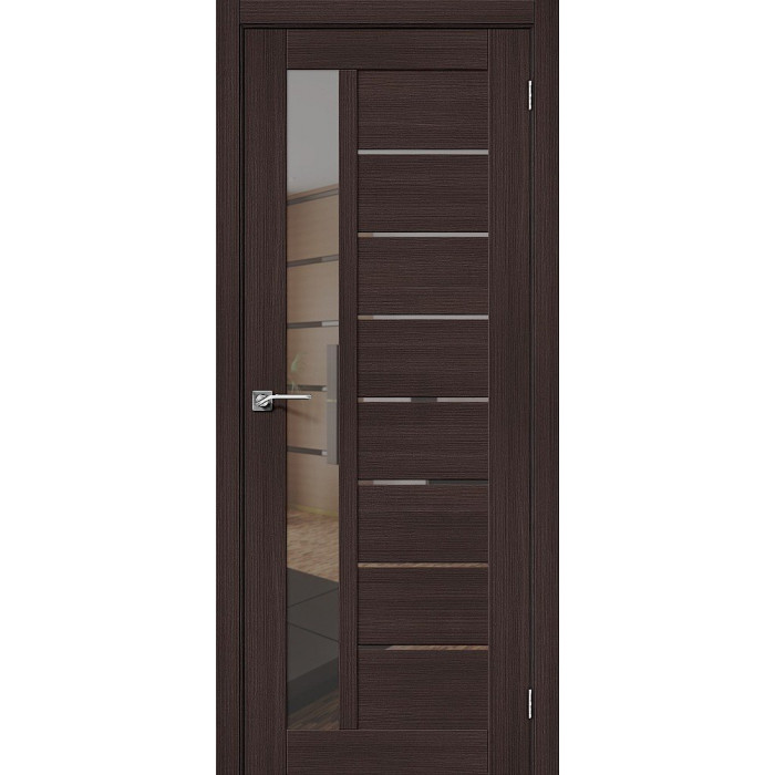 Межкомнатная дверь Порта-27 Wenge Veralinga Mirox Grey