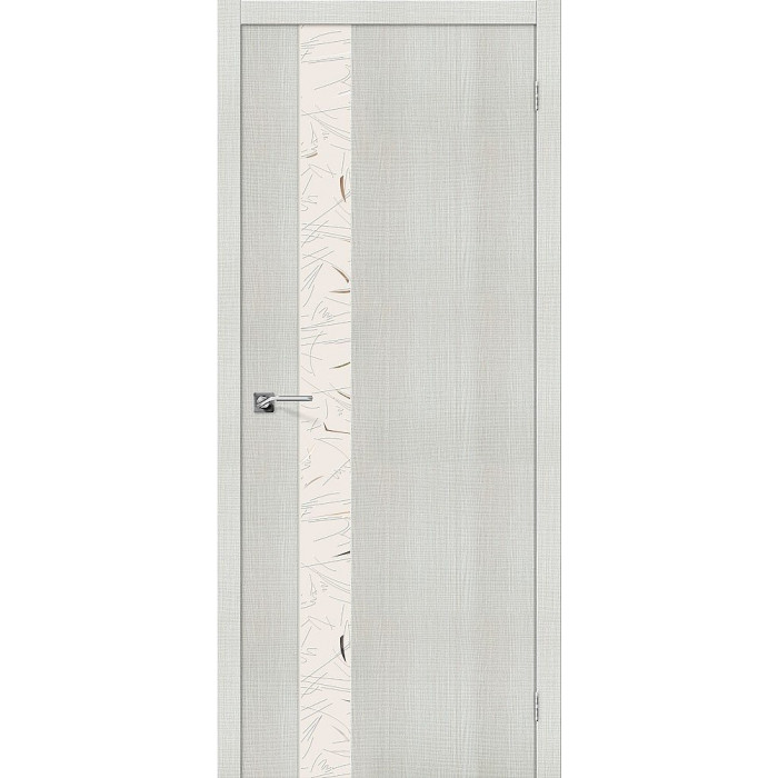Межкомнатная дверь Порта-51 SA Bianco Crosscut Silver Art