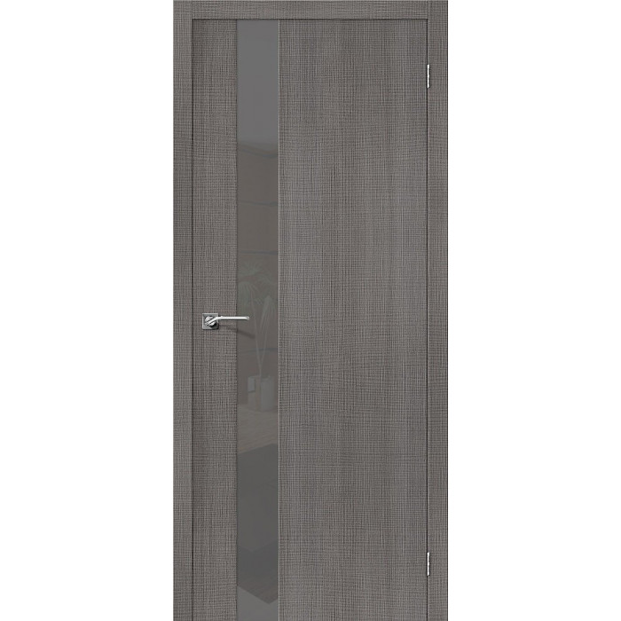 Межкомнатная дверь Порта-51 Smoke Grey Crosscut Smoke