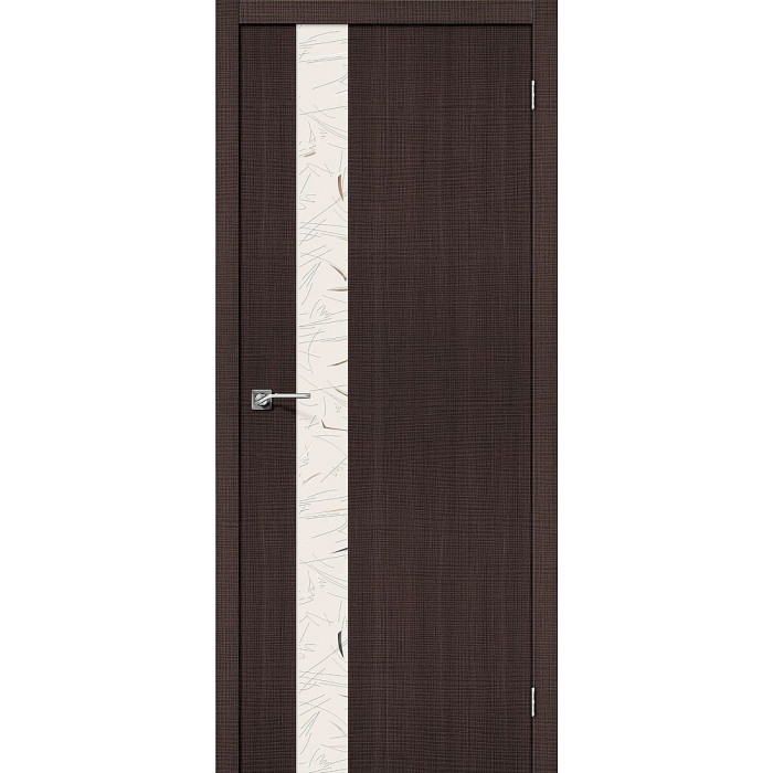 Межкомнатная дверь Порта-51 SA Wenge Crosscut Silver Art